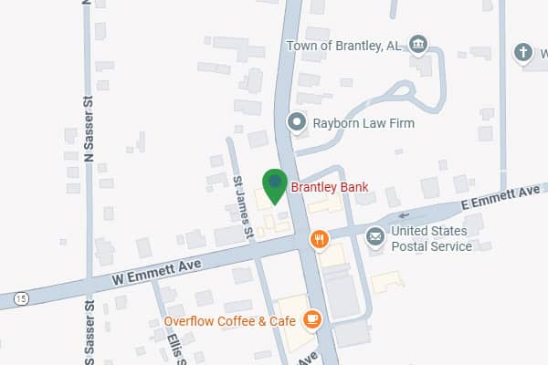 Map of Brantley branch